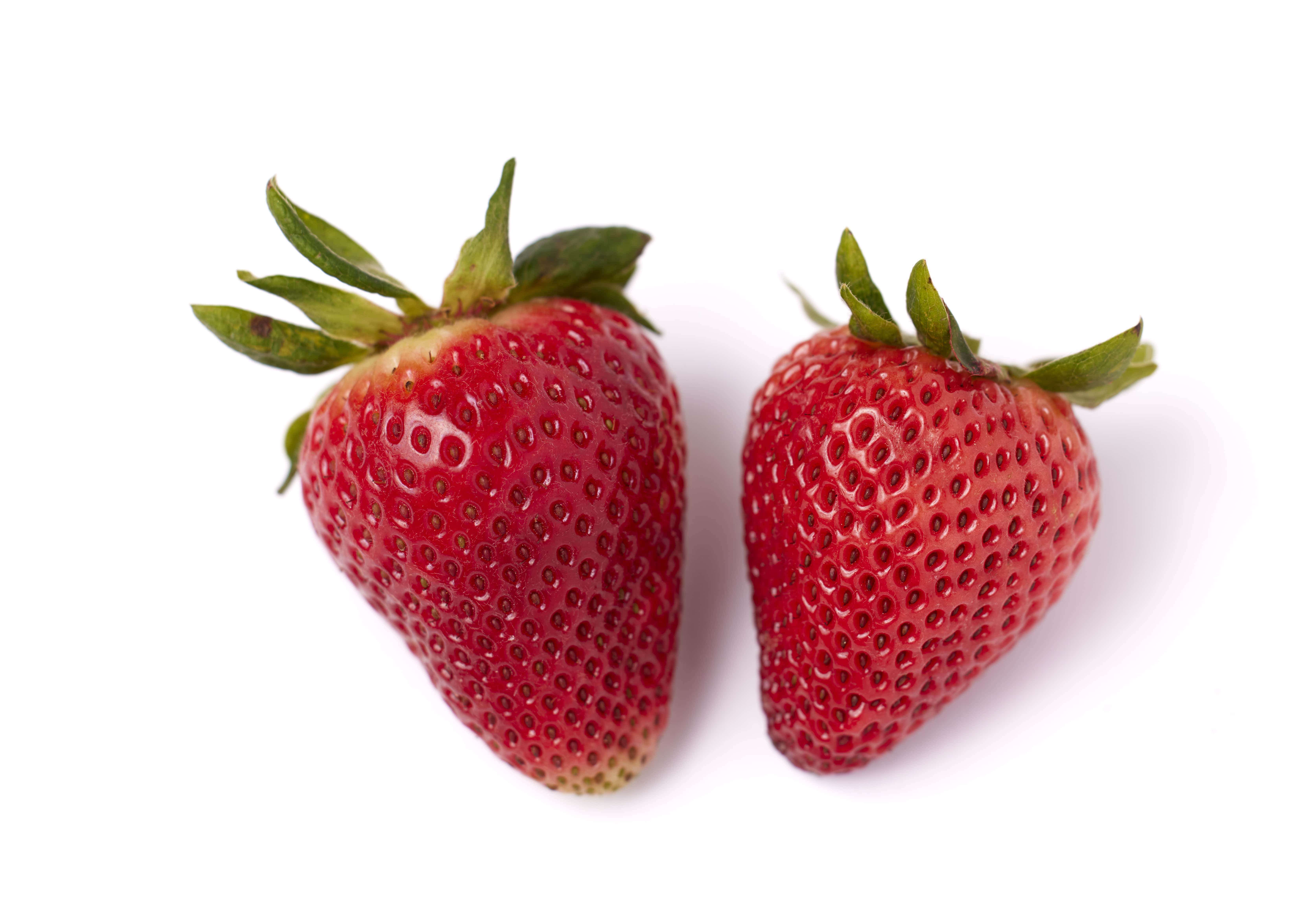 2 strawberries